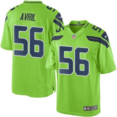 686167514d393_1 Seahawks #56 Cliff Avril Green Men's Stitched NFL Limited Rush Jersey