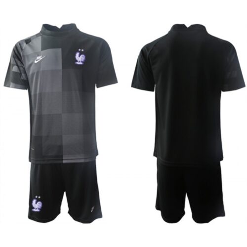 686167893de67_1 Men's France Goalkeeper Black 2022 FIFA World Cup Home Soccer Jersey Suit