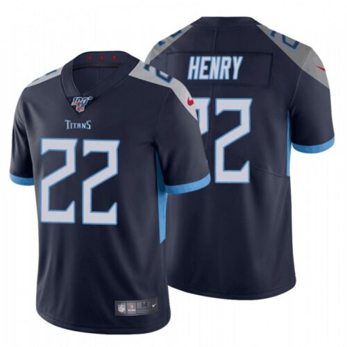 68616838b3e7b_1 Men's Tennessee Titans #22 Derrick Henry Navy 2019 100th Season Vapor Untouchable Limited Stitched NFL Jersey