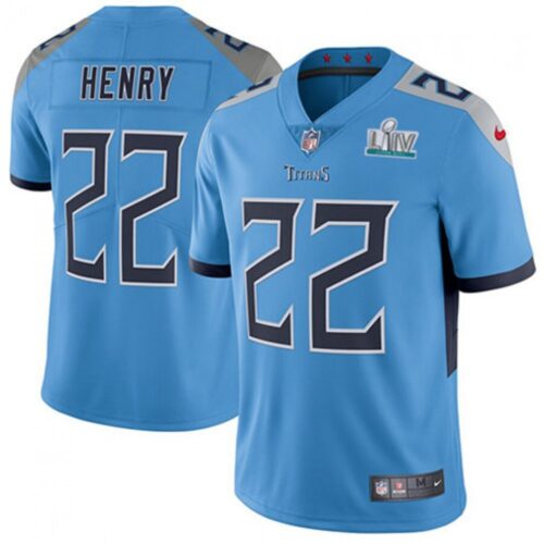 686168438c041_1 Men's Tennessee Titans #22 Derrick Henry Super Bowl LIV Blue Vapor Untouchable Stitched NFL Jersey
