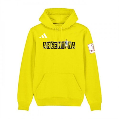 68616866aa294_1 Men's Argentina FIFA World Cup Soccer Yellow Hoodie