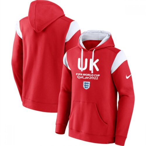 6861689eabab3_1 Men's England Red 2022 FIFA World Cup Soccer Hoodie