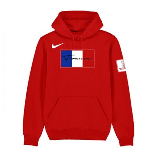 686168a8b804b_1 Men's France FIFA World Cup Soccer Hoodie Red