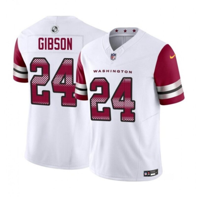 686168ae3b513_1 Men's Washington Commanders #24 Antonio Gibson White 2023 F.U.S.E. Vapor Limited Stitched Football Jersey