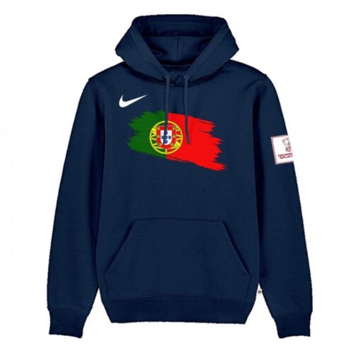 686168d4335c9_1 Men's Portugal Navy 2022 FIFA World Cup Soccer Hoodie