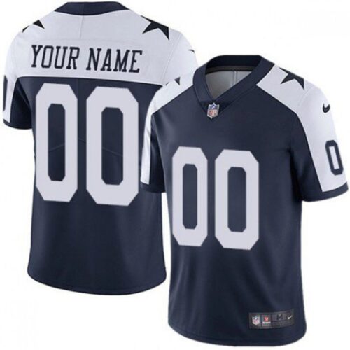 686168d7c0ff2_1 Youth Dallas Cowboys ACTIVE PLAYER Custom Navy Blue Thanksgiving Limited Stitched Jersey