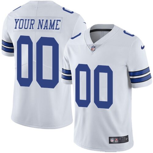 686168dcbe440_1 Youth Dallas Cowboys ACTIVE PLAYER Custom White Vapor Untouchable Limited Stitched Jersey