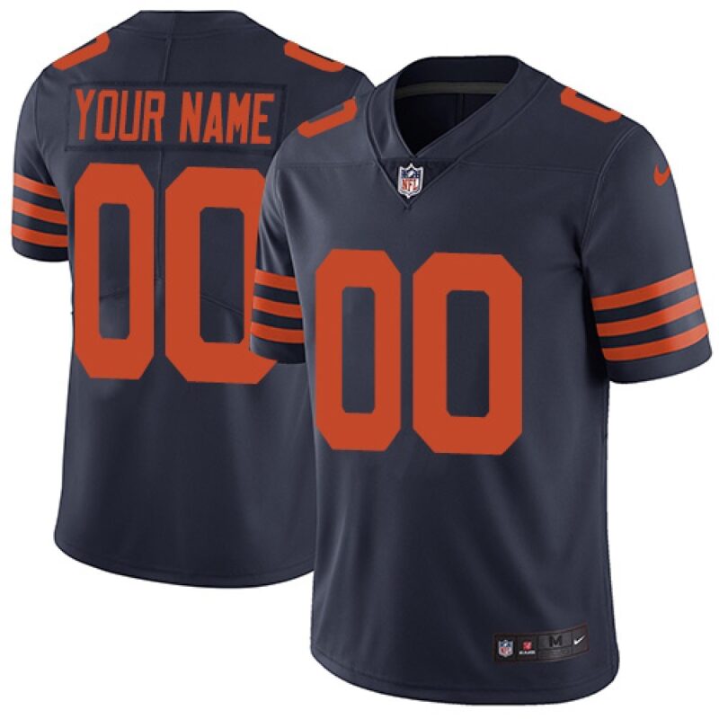 6861690adf21f_1 Youth Chicago Bears Active Player Custom Navy Color Rush Stitched Jersey