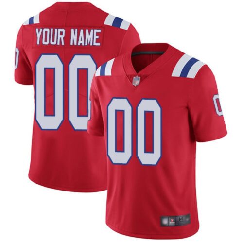 6861692a0221b_1 Youth New England Patriots ACTIVE PLAYER Custom Red Vapor Untouchable Limited Stitched Jersey