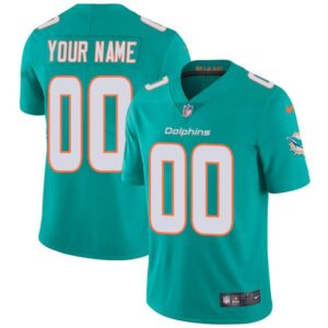 6861695c477c2_1 Youth Miami Dolphins ACTIVE PLAYER Custom Aqua Vapor Untouchable Limited Stitched Jersey