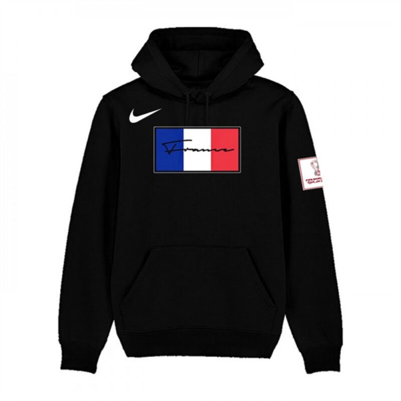 6861696496a4f_1 Men's France FIFA World Cup Soccer Hoodie Black
