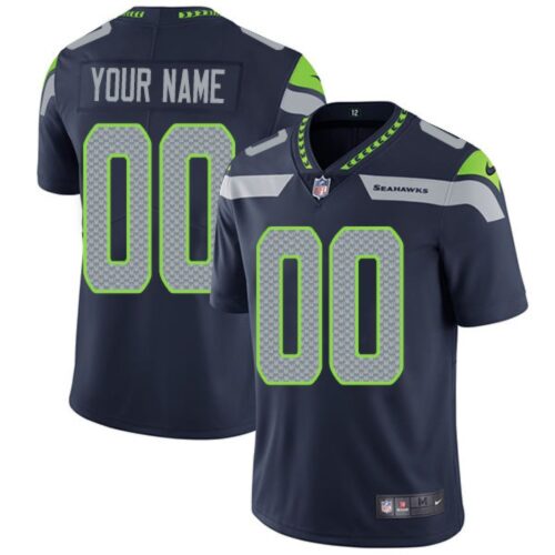 6861699ab9701_1 Youth Seattle Seahawks ACTIVE PLAYER Custom Navy Vapor Untouchable Limited Stitched Jersey