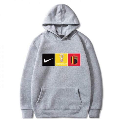 686169cb42e39_1 Men's Belgium World Cup Soccer Hoodie Grey
