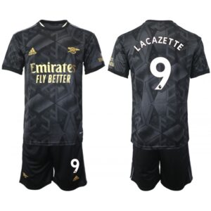 686169f545ef2_1 Men's Arsenal F.C #9 Lacazette 2023 Black Away Soccer Jersey Suit