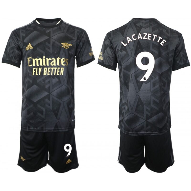 686169f545ef2_1 Men's Arsenal F.C #9 Lacazette 2023 Black Away Soccer Jersey Suit