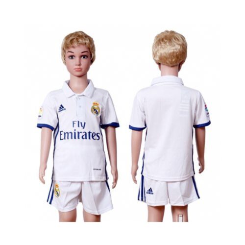 68616a69dda9c_1 Real Madrid Blank White Home Kid Soccer Club Jersey
