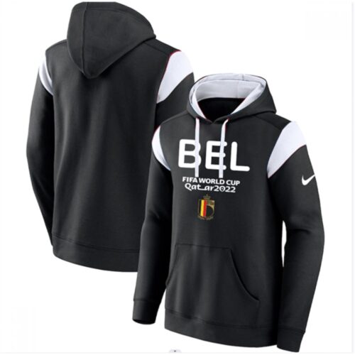68616a8f1a769_1 Men's Belgium Black 2022 FIFA World Cup Soccer Hoodie