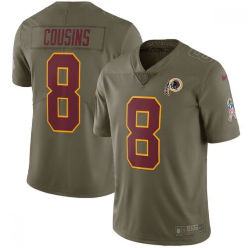 68616ab5602ca_1 Youth Washington Redskins #8 Kirk Cousins Olive Salute to Service Limited Stitched NFL Jersey