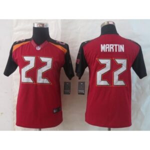 68616b06c9dd1_1 Buccaneers #22 Doug Martin Red Team Color Youth Stitched NFL New Limited Jersey