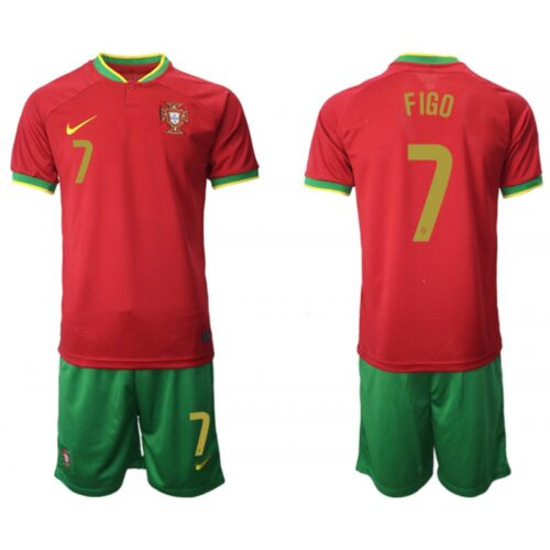68616b191c531_1 Men's Portugal #7 Figo Red Home Soccer Jersey Suit