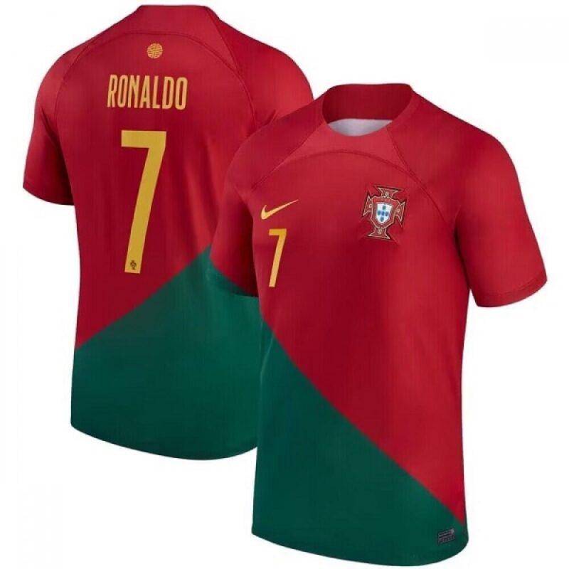 68616b1e5c3c4_1 Women's Portugal #7 Cristiano Ronaldo Red Green Soccer Jersey