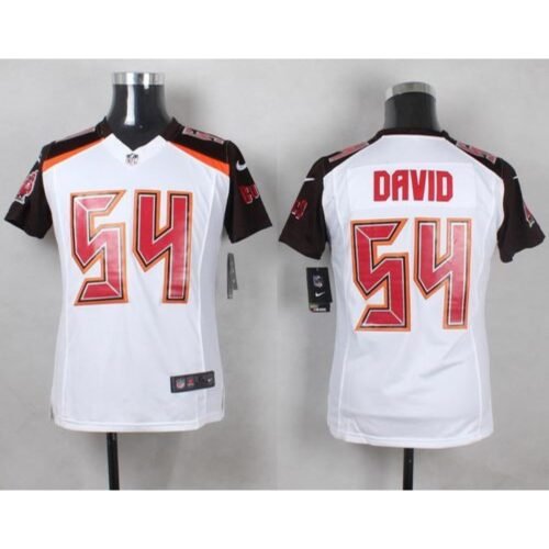Buccaneers #54 Lavonte David White Youth Stitched NFL New Elite Jersey