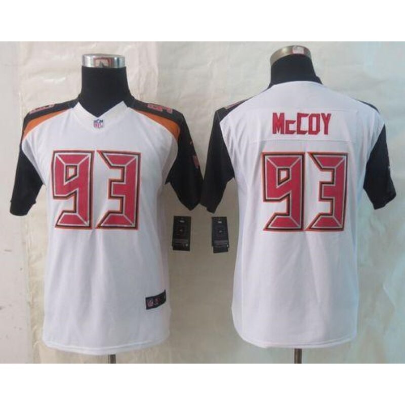 68616b570c50d_1 Buccaneers #93 Gerald McCoy White Youth Stitched NFL New Limited Jersey