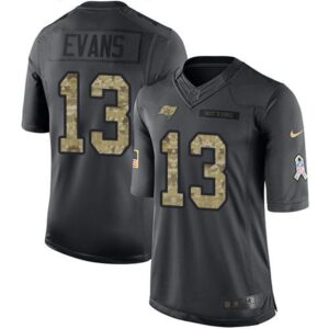 68616b6455c39_1 Buccaneers #13 Mike Evans Black Youth Stitched NFL Limited 2016 Salute to Service Jersey
