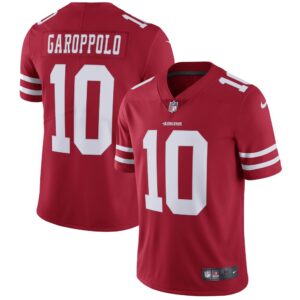 68616ba3b9b0f_1 Youth NFL San Francisco 49ers #10 Jimmy Garoppolo Red Vapor Untouchable Limited Stitched Jersey
