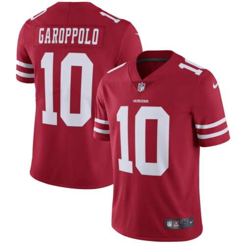 68616ba3b9b0f_1 Youth NFL San Francisco 49ers #10 Jimmy Garoppolo Red Vapor Untouchable Limited Stitched Jersey