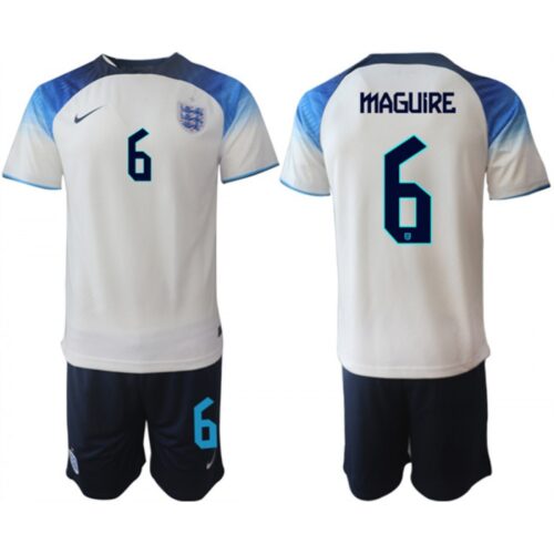 68616ba3daeb5_1 Men's England #6 Maguire White Home Soccer Jersey Suit