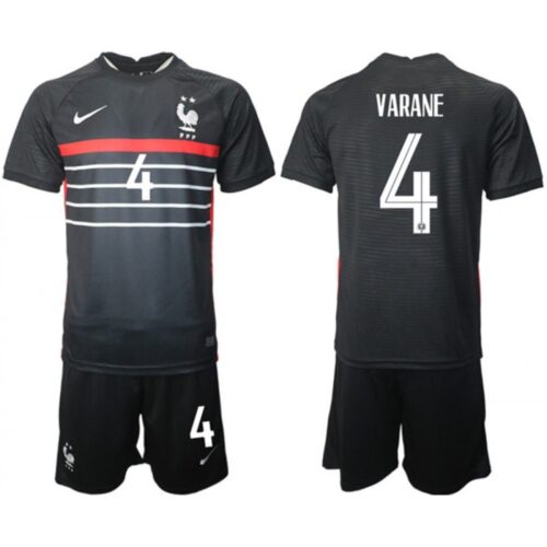 68616ba670673_1 Men's France #4 Barane Black Home Soccer Jersey Suit