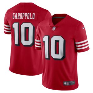 68616ba6b82f5_1 Youth NFL San Francisco 49ers #10 Jimmy Garoppolo New Red Vapor Untouchable Limited Stitched Jersey