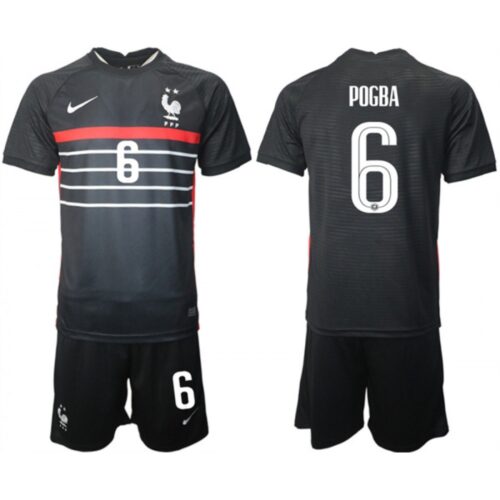 68616bac1808e_1 Men's France #6 Pogba Black 2022 FIFA World Cup Home Soccer Jersey Suit