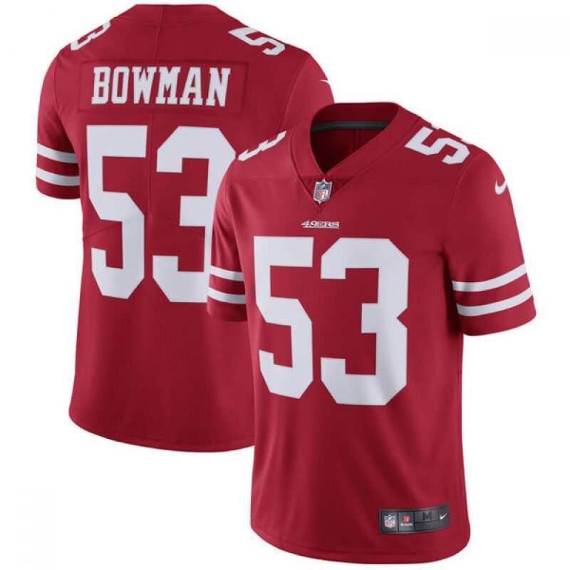 68616bc312f6c_1 Youth San Francisco 49ers #53 NaVorro Bowman Scarlet Vapor Untouchable Limited Stitched NFL Jersey