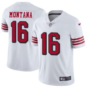 68616bfc99851_1 Youth NFL San Francisco 49ers #16 Joe Montana White Vapor Untouchable Limited Stitched Jersey