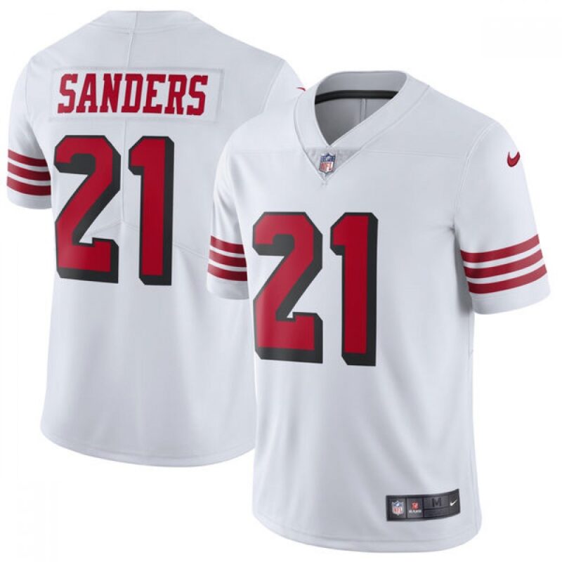 68616bff1ec20_1 Youth San Francisco 49ers #21 Deion Sanders White Vapor Untouchable Limited Stitched Jersey