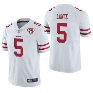 68616c1072086_1 Youth San Francisco 49ers #5 Trey Lance 2021 NFL Draft White 75th Anniversary Vapor Untouchable Limited Stitched Jersey