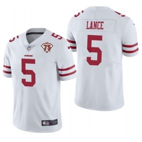68616c1072086_1 Youth San Francisco 49ers #5 Trey Lance 2021 NFL Draft White 75th Anniversary Vapor Untouchable Limited Stitched Jersey