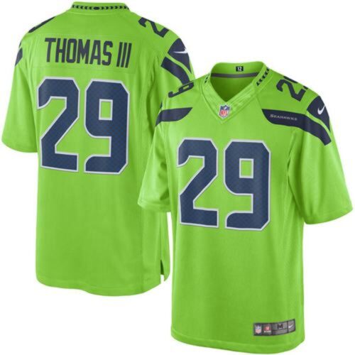 68616c86bbb41_1 Seahawks #29 Earl Thomas III Green Youth Stitched NFL Limited Rush Jersey