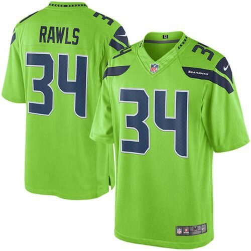 68616c9b33688_1 Seahawks #34 Thomas Rawls Green Youth Stitched NFL Limited Rush Jersey