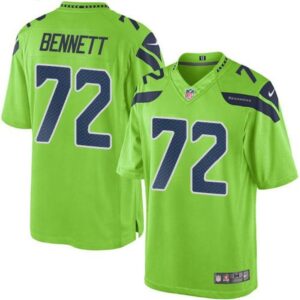 68616cb51fa87_1 Seahawks #72 Michael Bennett Green Youth Stitched NFL Limited Rush Jersey