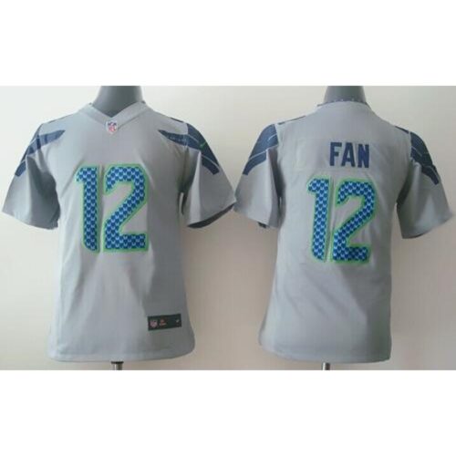 68616ccc8db20_1 Seahawks #12 Fan Grey Alternate Youth Stitched NFL Elite Jersey