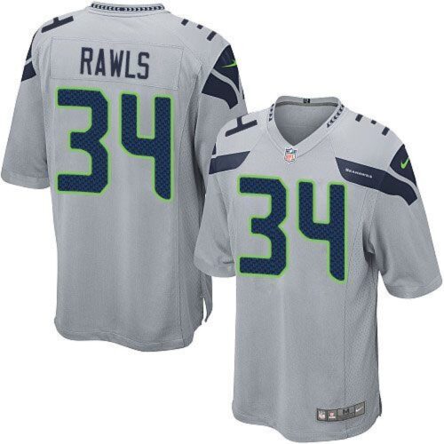68616cd4b0e13_1 Seahawks #34 Thomas Rawls Grey Alternate Youth Stitched NFL Elite Jersey