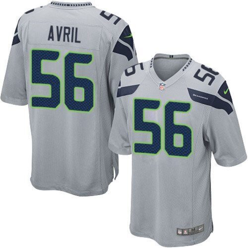 68616cda7d6c1_1 Seahawks #56 Cliff Avril Grey Alternate Youth Stitched NFL Elite Jersey