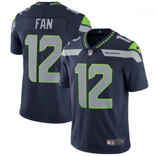 Youth Seattle Seahawks #12 Fan  College Navy Vapor Untouchable Limited Stitched NFL Jersey