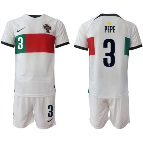 68616cfa53fa9_1 Men's Portugal #3 Pepe White Away Soccer Jersey Suit