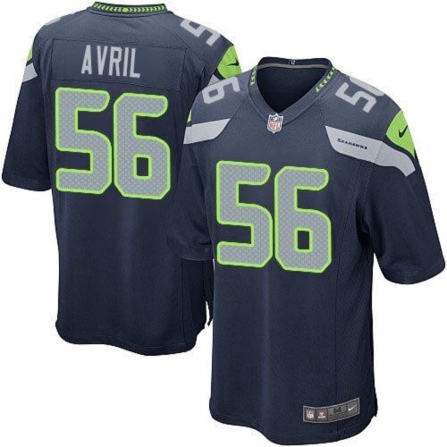 68616d10c37ea_1 Seahawks #56 Cliff Avril Steel Blue Team Color Youth Stitched NFL Elite Jersey