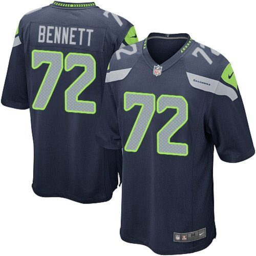 68616d138f453_1 Seahawks #72 Michael Bennett Steel Blue Team Color Youth Stitched NFL Elite Jersey
