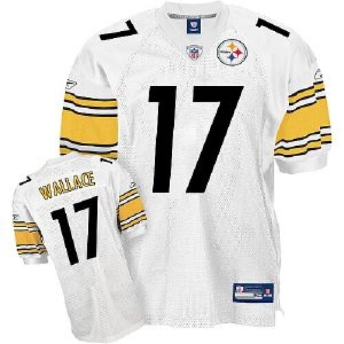68616d443c656_1 Steelers #17 Mike Wallace White Stitched Youth NFL Jersey
